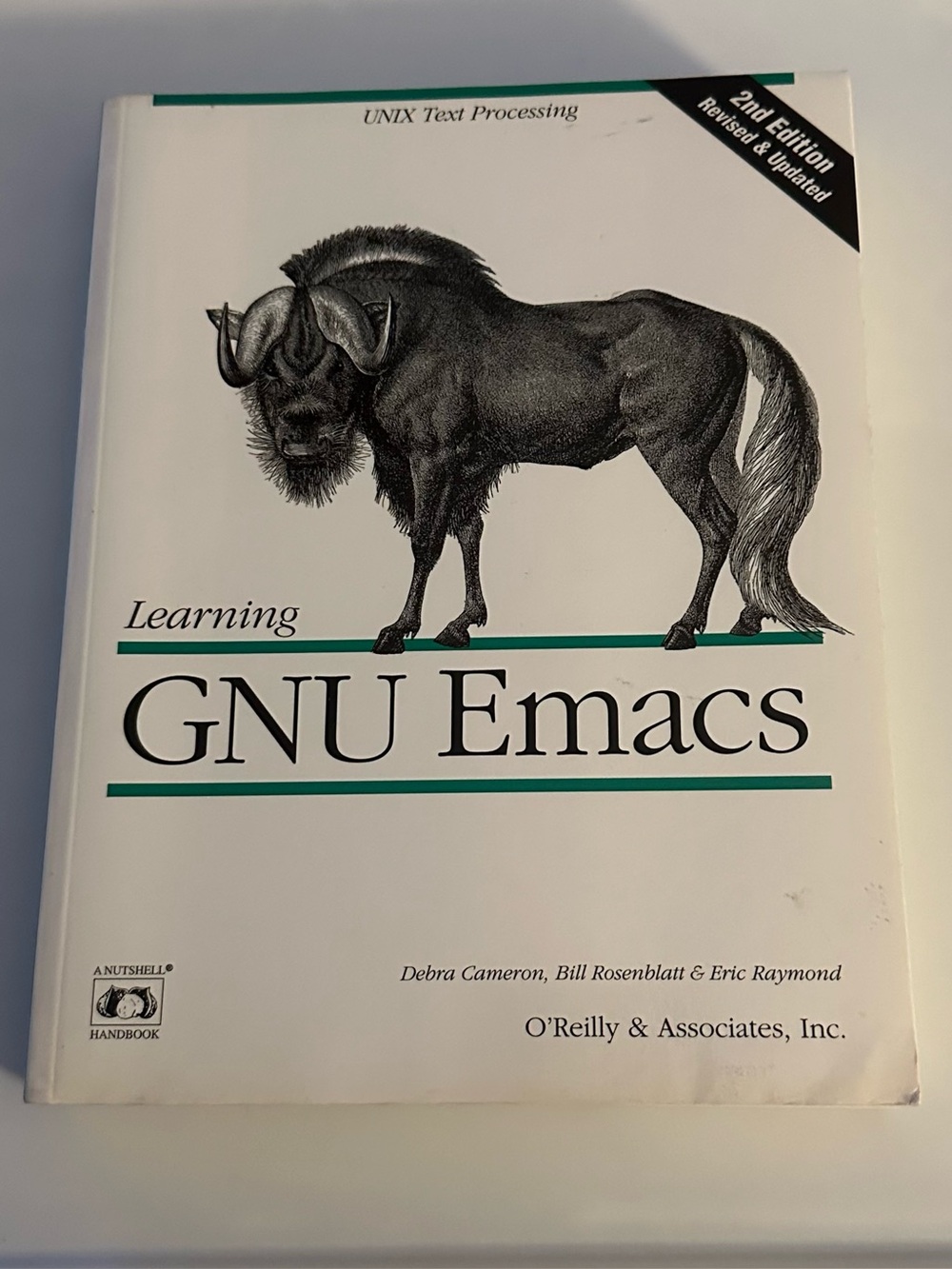 Learning GNU Emacs Cameron 2nd edition 1996 UNIX Text Processing O’Reilly